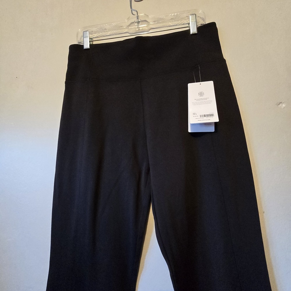 Athleta NWT Delancey Flare Pants Women's LG Black #986044 Work Office Stretch - Picture 2 of 12